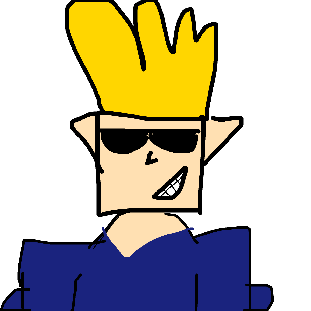 Johnny Bravo drawing by tittychakras