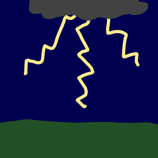 Lightning drawing by Anna