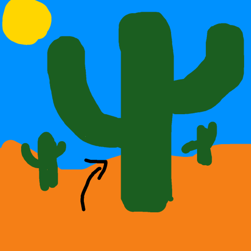 Cactus drawing by ivory-happy-way