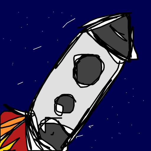 Rocket drawing by shahadudu