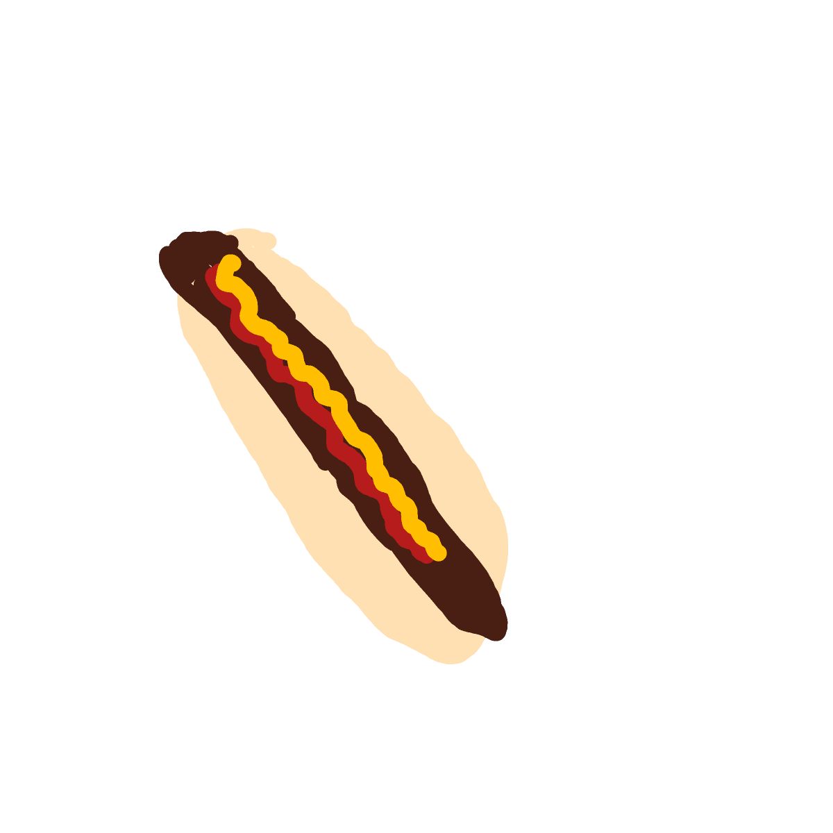 Hot Dog drawing by shez