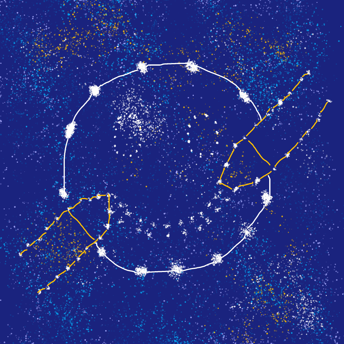Constellation drawing by krissywissy