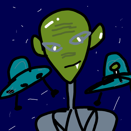 Alien drawing by Gabriella