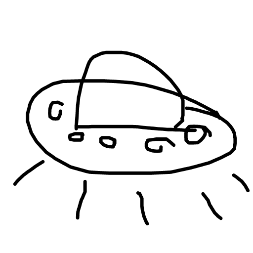 UFO drawing by neat-moon-print