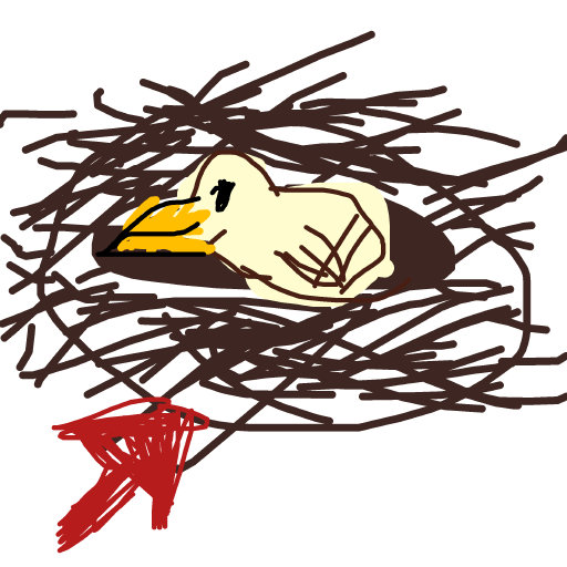 Bird Nest drawing by babitheartist