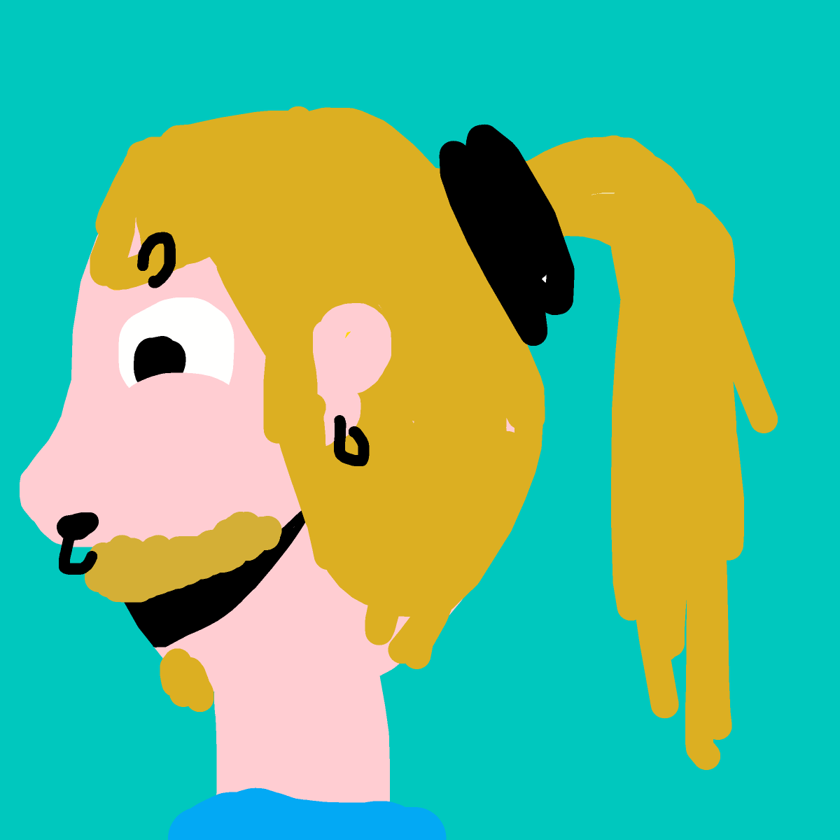 Ponytail drawing by jashezilla