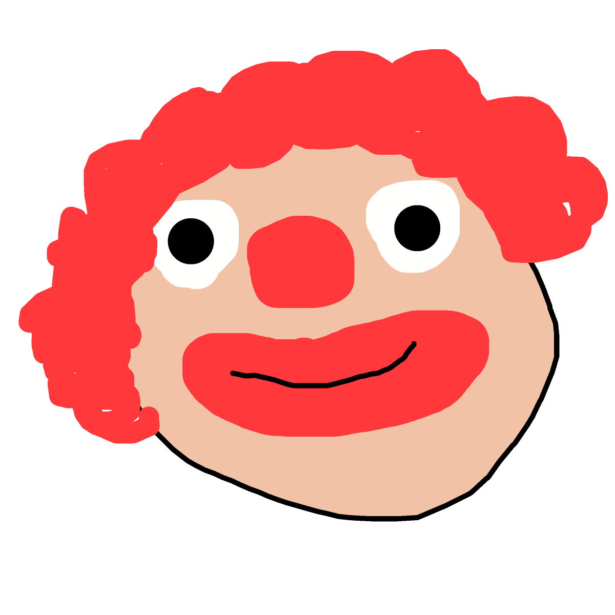 Clown drawing by jopotihnik