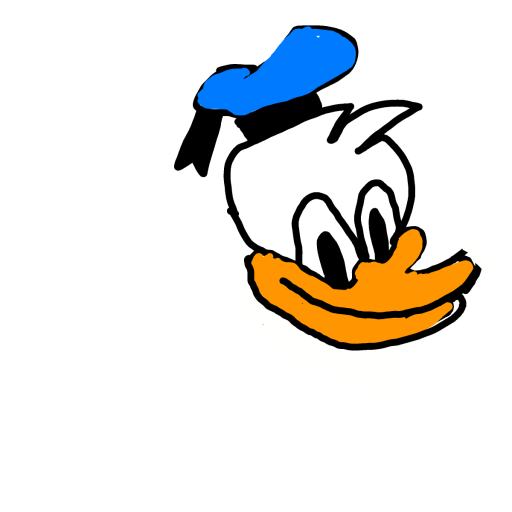 Donald Duck drawing by silver-sharp-mode