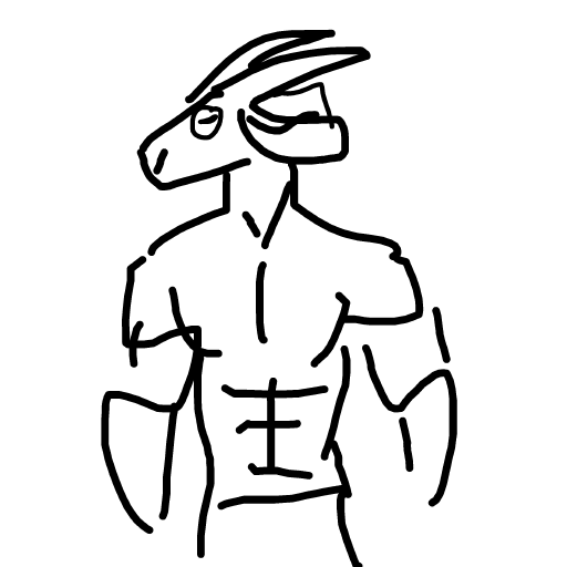 Goatman drawing by rowan