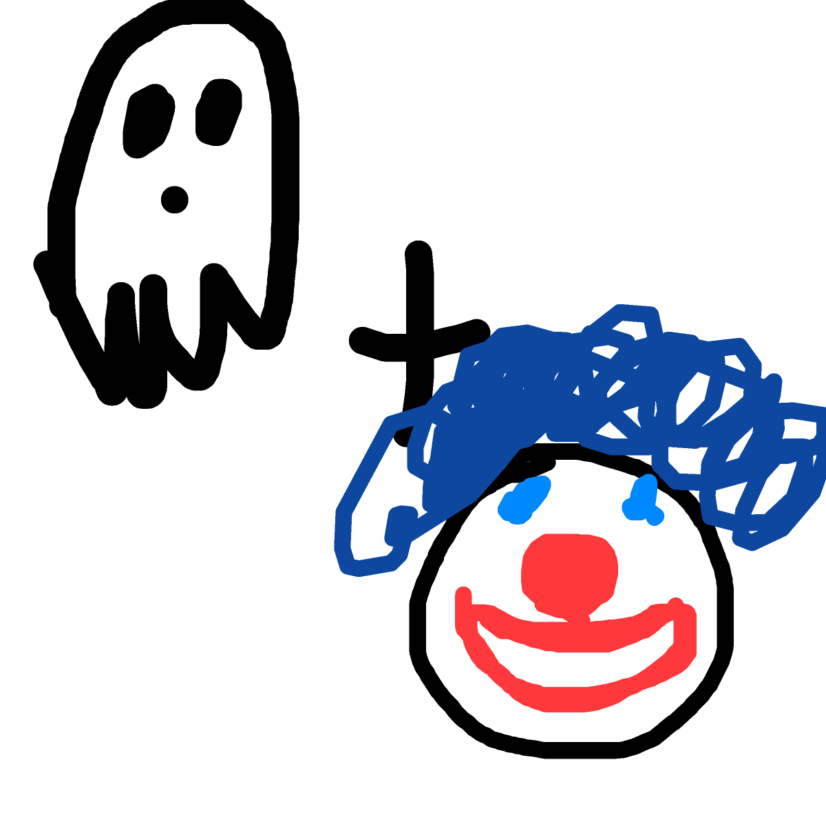 Ghost Clown drawing by tandman