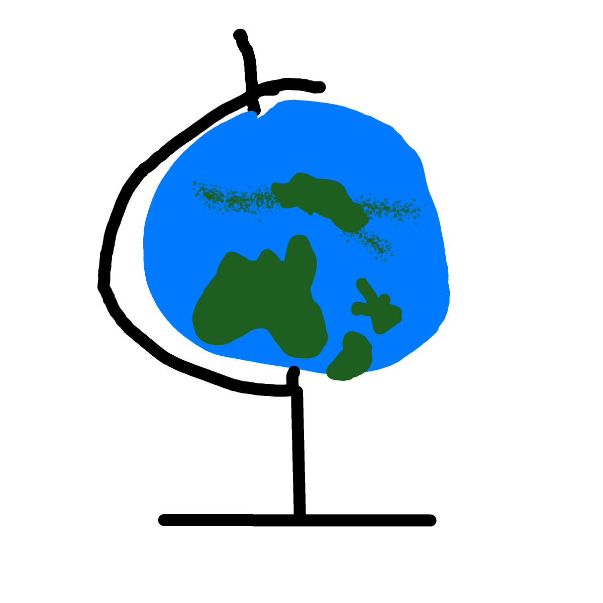 Globe drawing by ismael