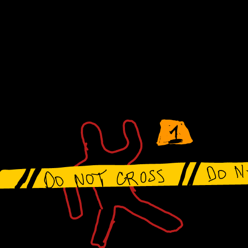 Crime Scene drawing by manders