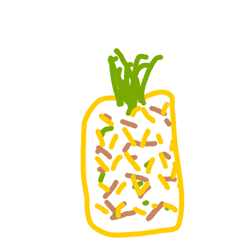Pineapple drawing by coal-mild-peace