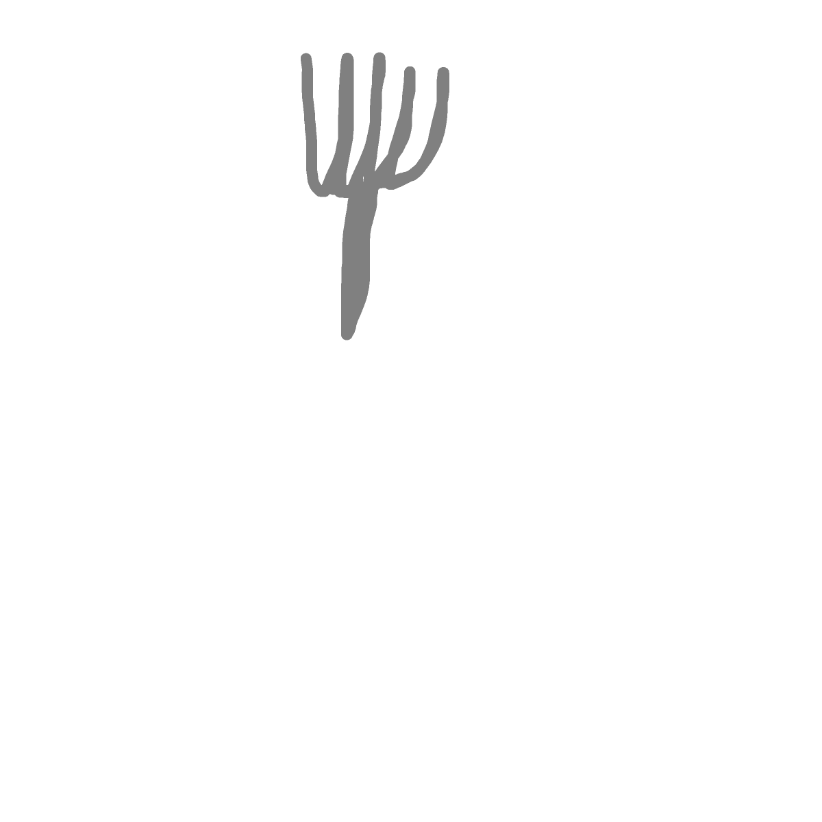 Fork drawing by bgggg