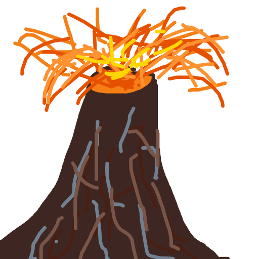 Volcano drawing by gold-lucky-pro