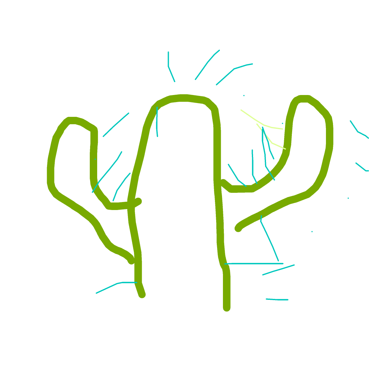 Cactus drawing by hades