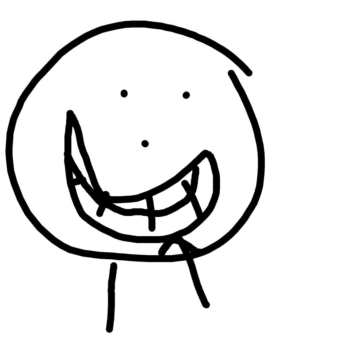Laughter drawing by Timmie