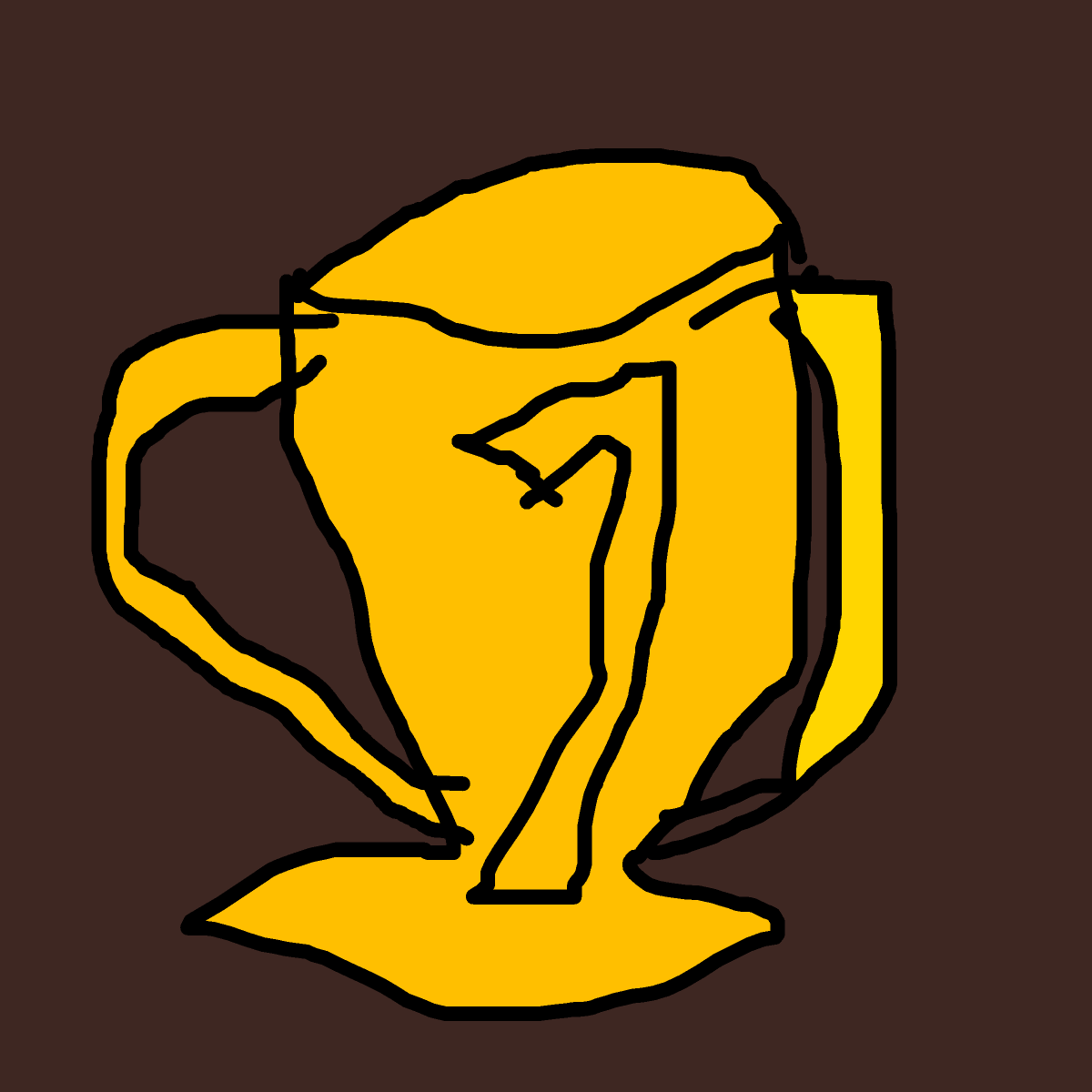 Trophy drawing by troy