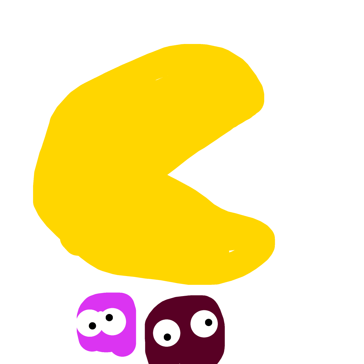 Pac-Man drawing by martinilopez