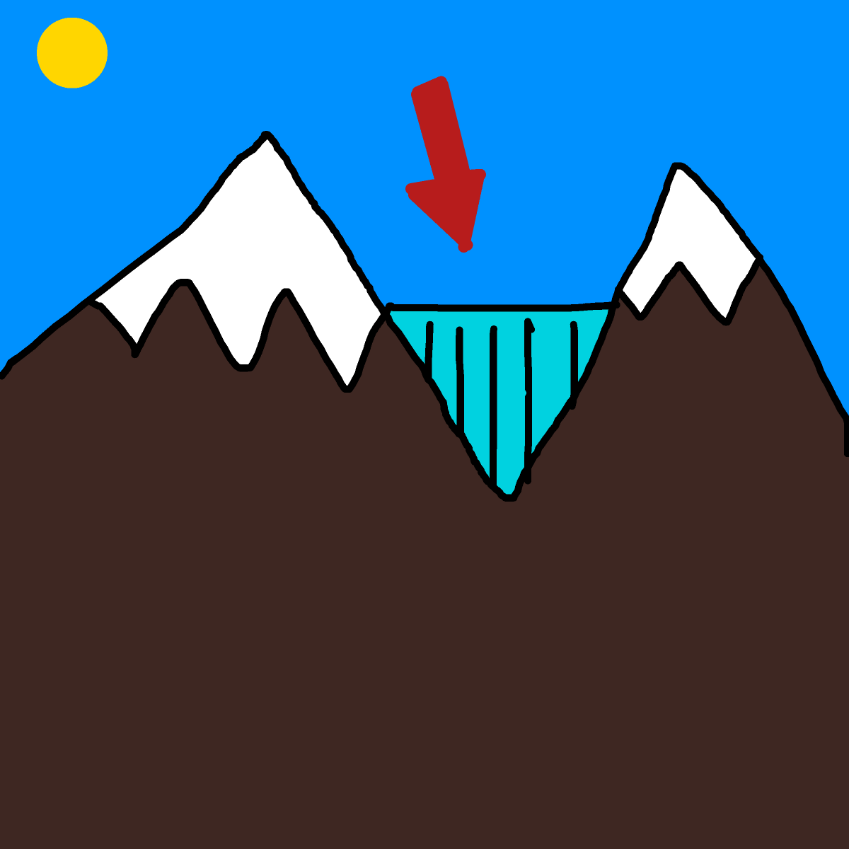 Glacier drawing by johnny boy