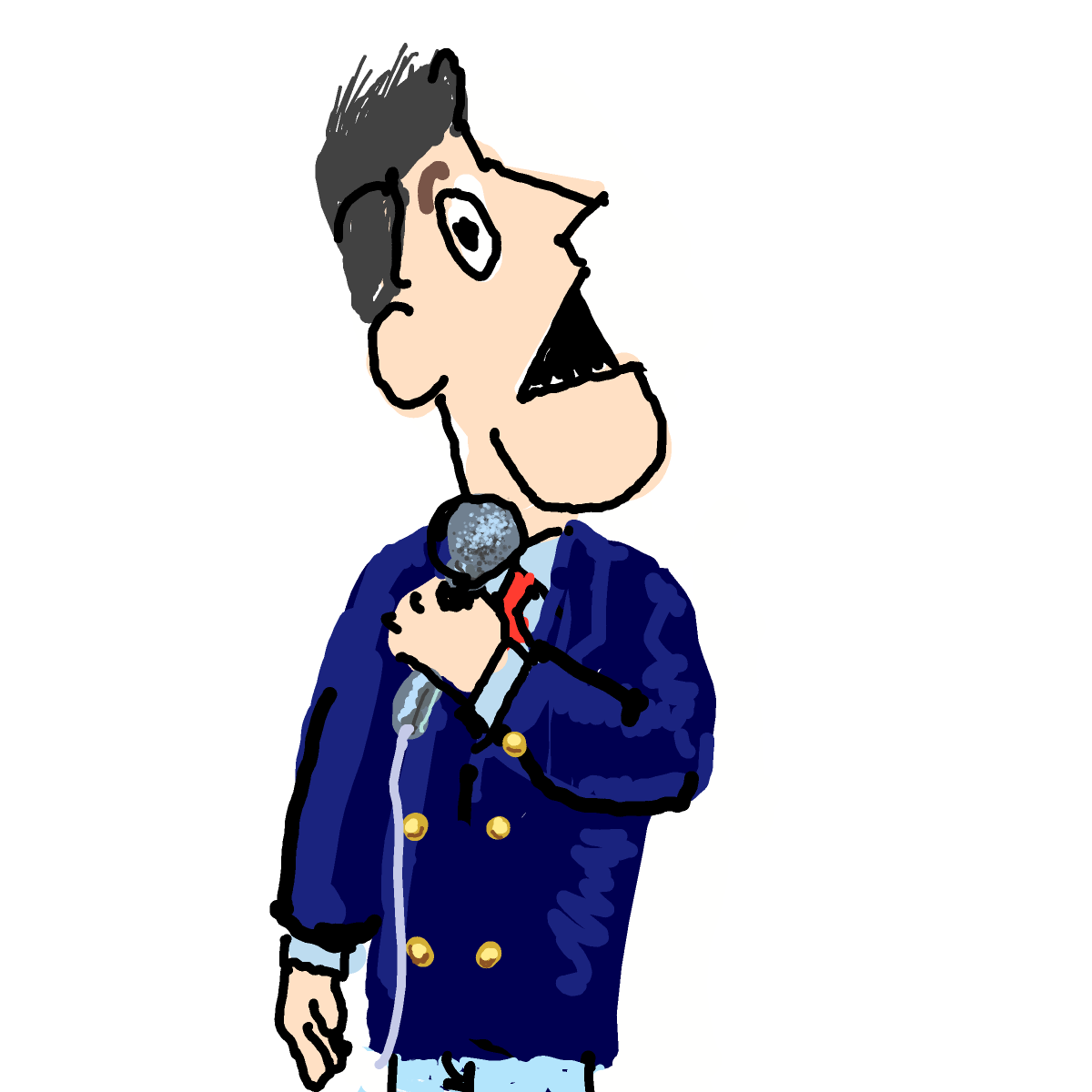 Guy Smiley drawing by Zizzle Bean