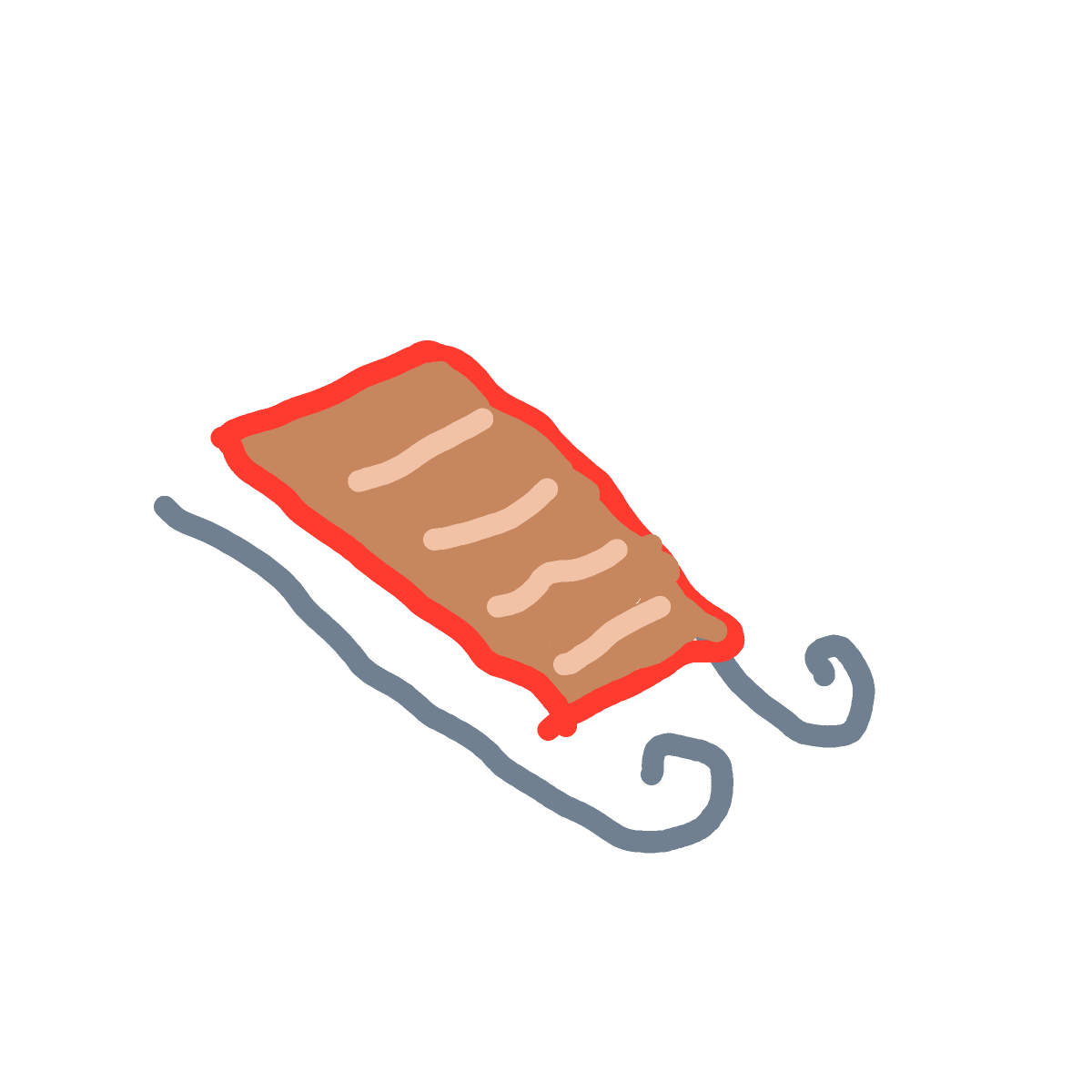 Sled drawing by Guardianoflives
