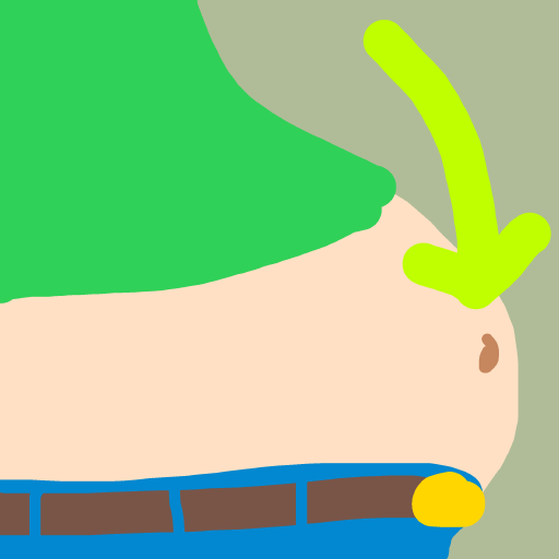 Belly Button drawing by jashezilla
