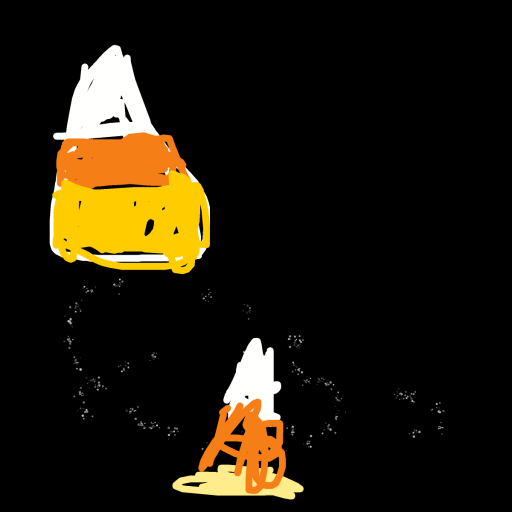 Candy Corn drawing by firm-vivid-rebel