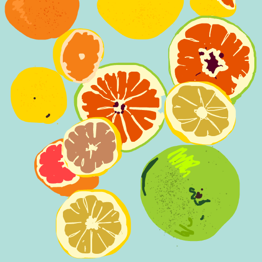 Grapefruit drawing by knoxy