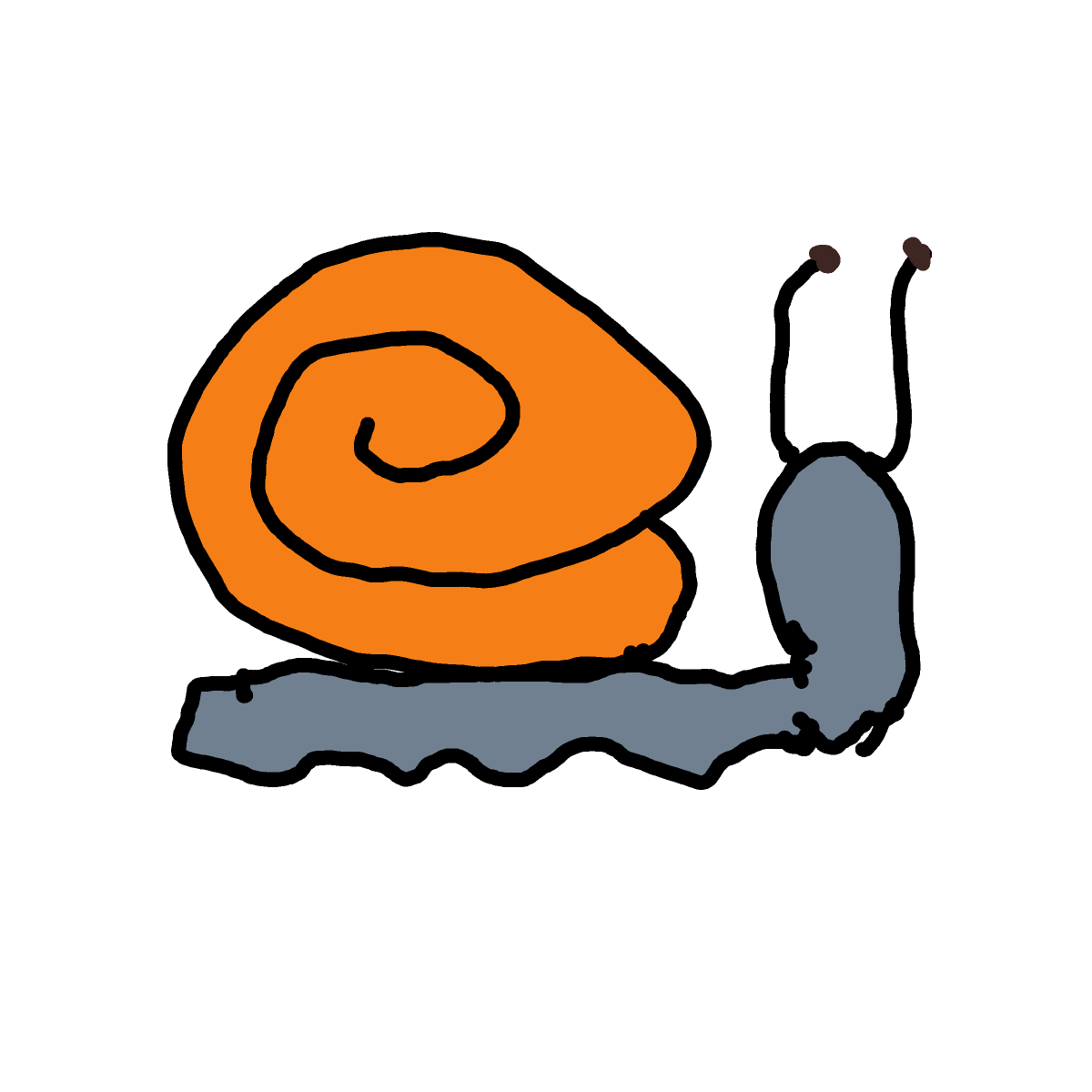 Snail drawing by Almog