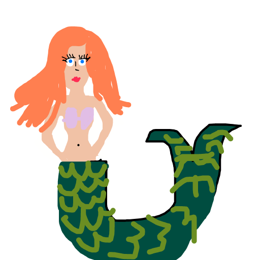 Mermaid drawing by last-graph-force