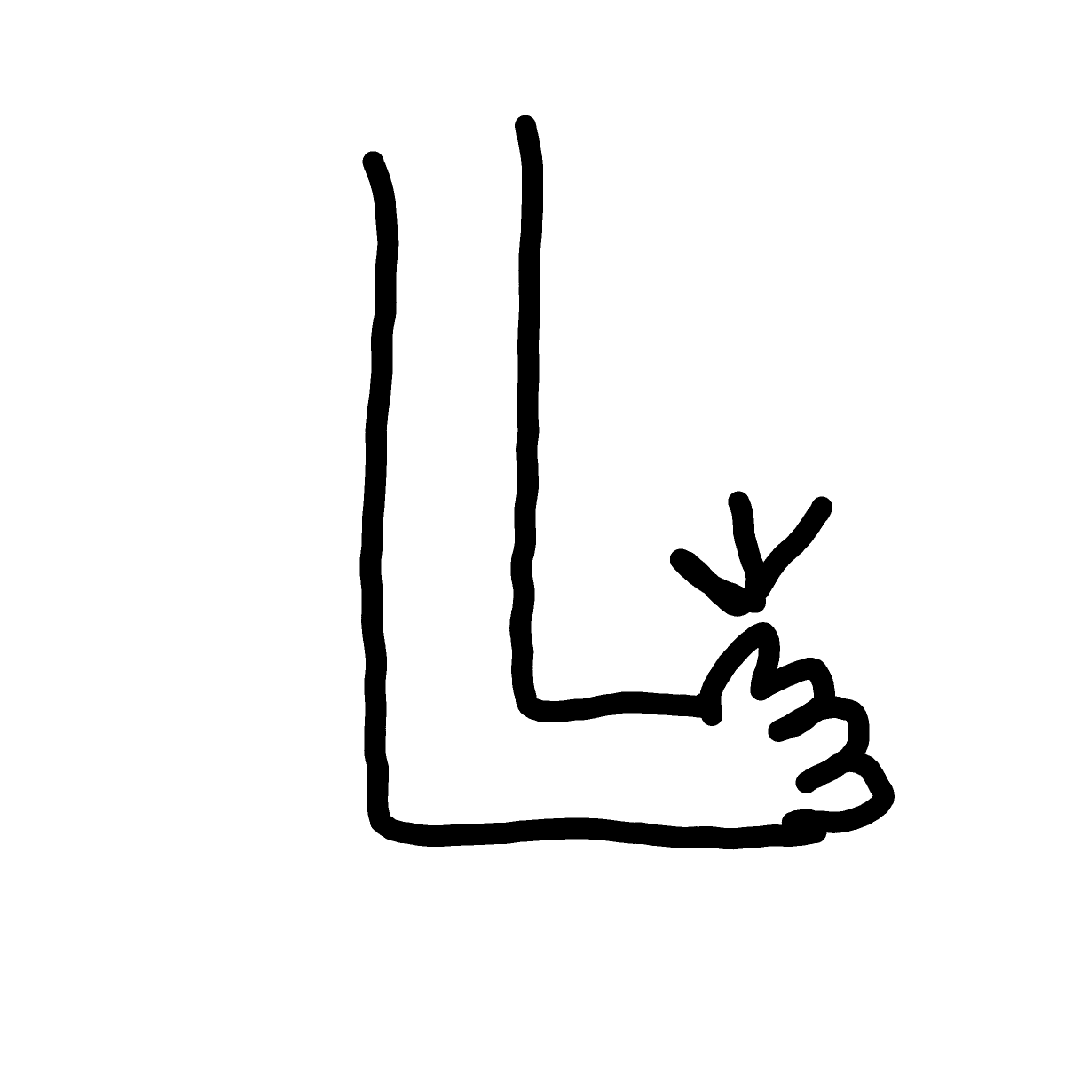 Toe drawing by Megs