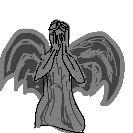 Angel drawing by maymay