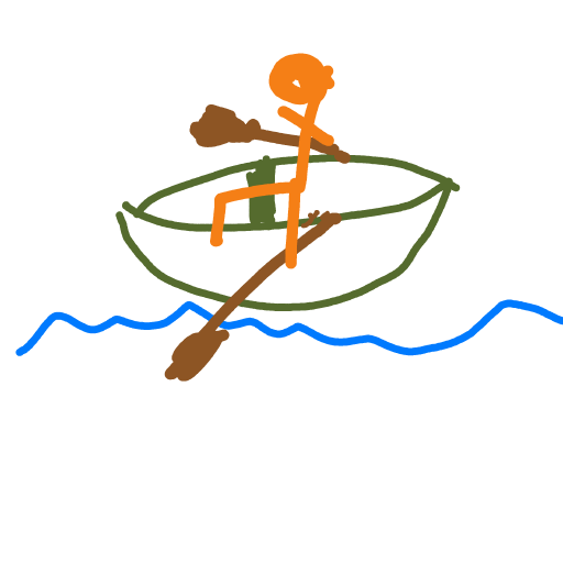 Rowboat drawing by coal-mild-peace