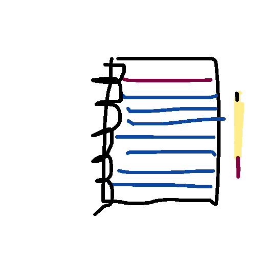 Notebook drawing by pancakes palette