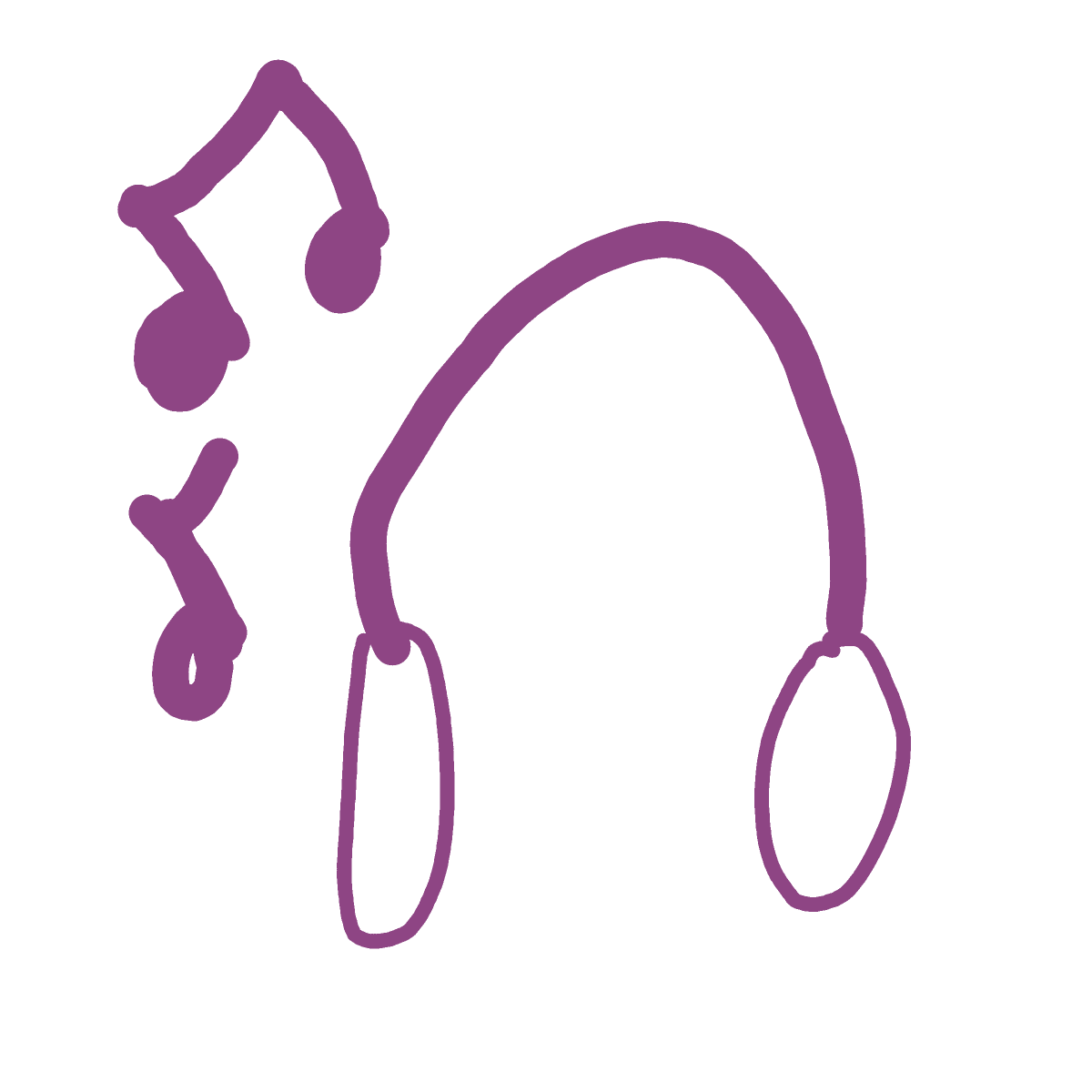 Headphones drawing by coal-mild-peace