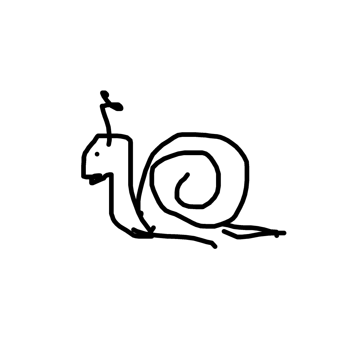 Snail drawing by modernmammal