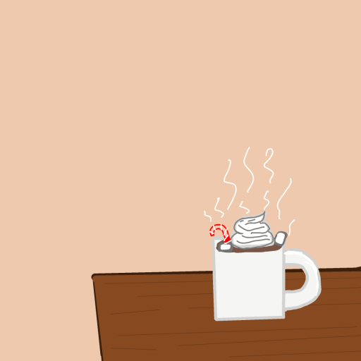 Hot Cocoa drawing by gummy squirm