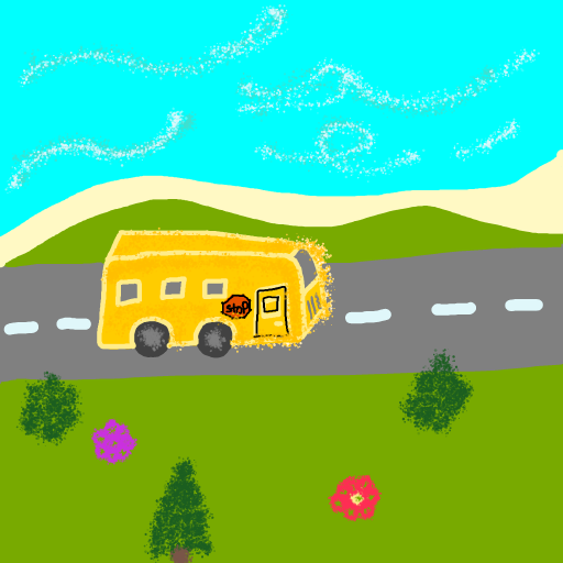 Bus drawing by magic-aqua-heart