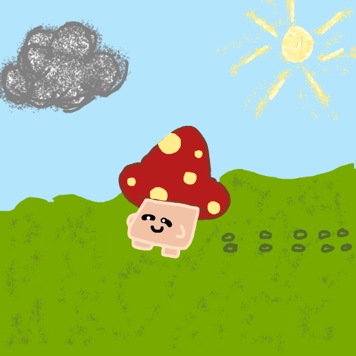 Mushroom drawing by magic-aqua-heart