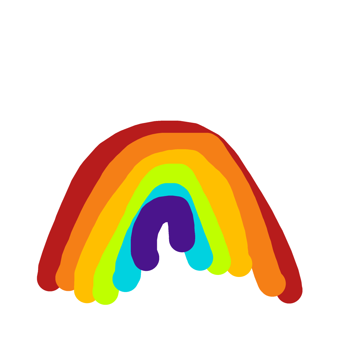 Rainbow drawing by dapyllil