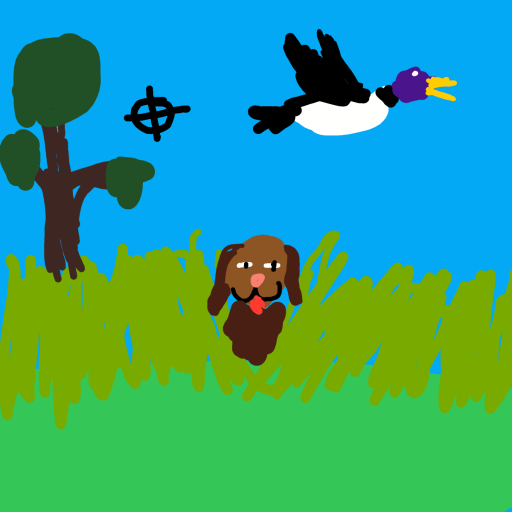 Duck Hunt drawing by mike_eff