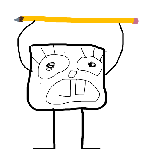 DoodleBob drawing by iron