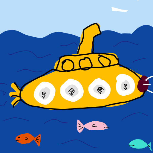 Submarine drawing by Anna