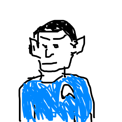 Spock drawing by delta-hyper-spire