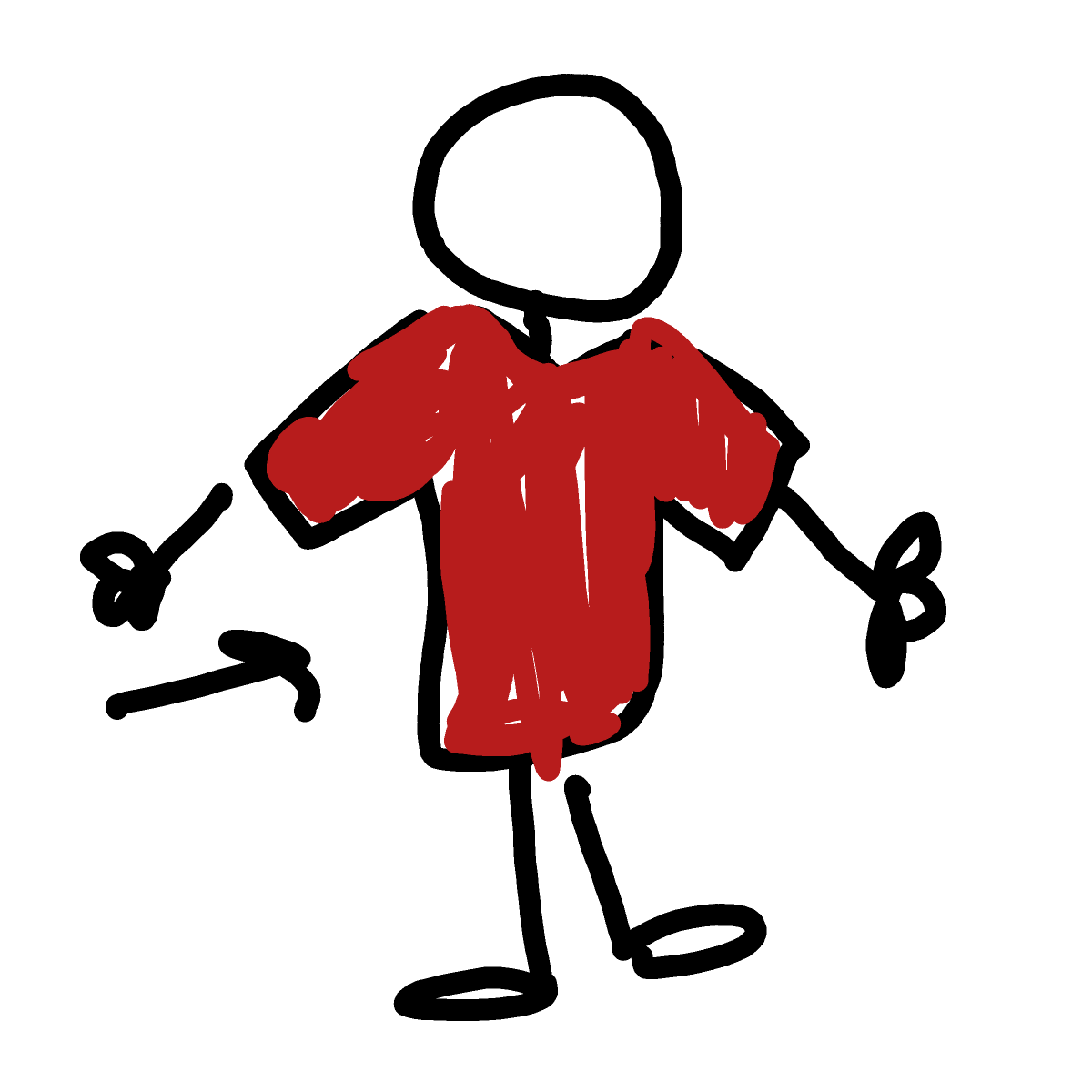 Red Shirt drawing by iron-wise-doodler
