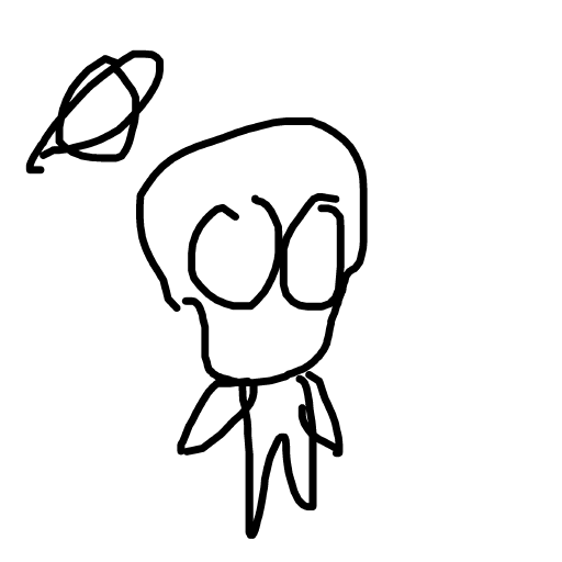 Alien drawing by lili