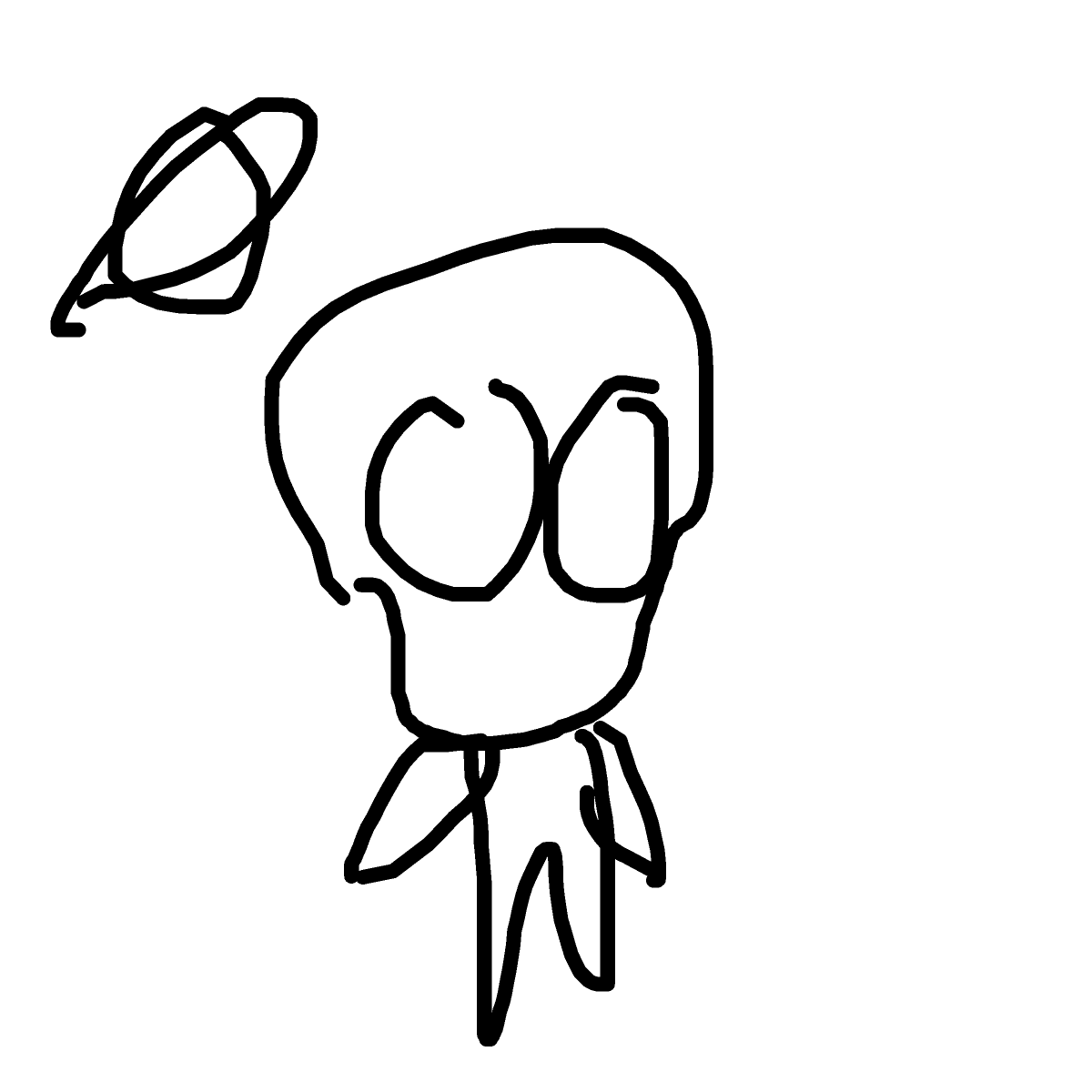 Alien drawing by lili