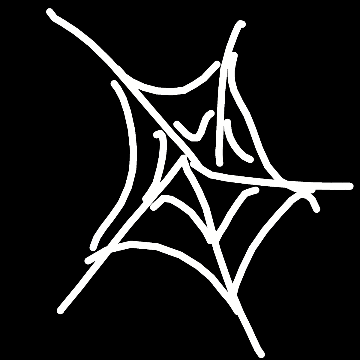 Spider Web drawing by Bri3