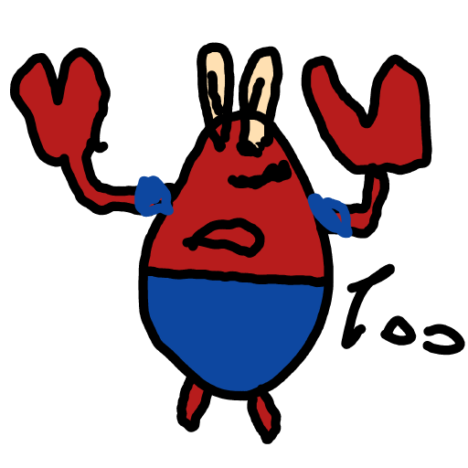 Mr Krabs drawing by Almog